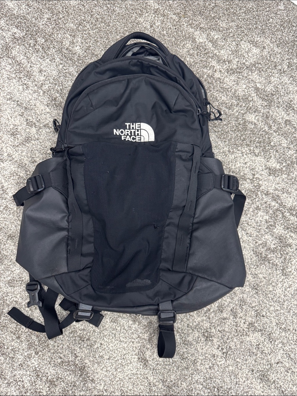 The North Face Black Mens Everyday Backpack with Front Mesh Pocket